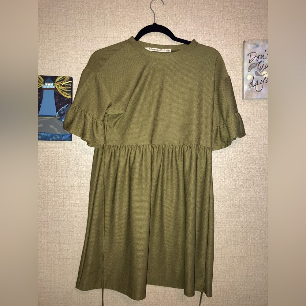 Olive Green dress by Liberty Love